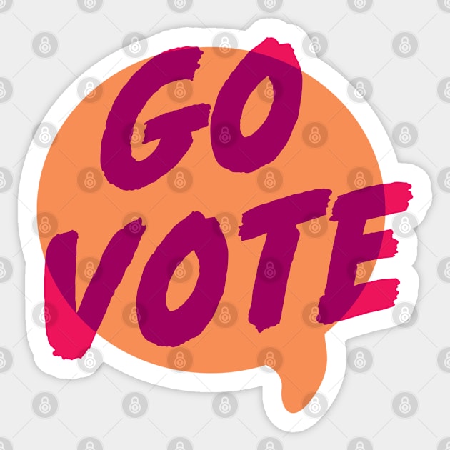 go vote Sticker by graceindrian